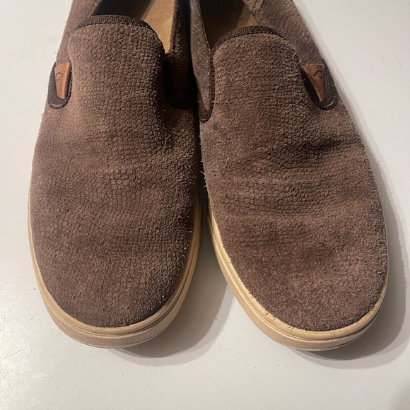 OluKai Women’s Size 9 Pehuea Heu-W Full Grain Leather Slip On Shoes - Picture 6 of 9